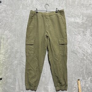 Everlane Olive Green Cargo Pants Women's Medium Baggy Y2K Casual Drawstrings